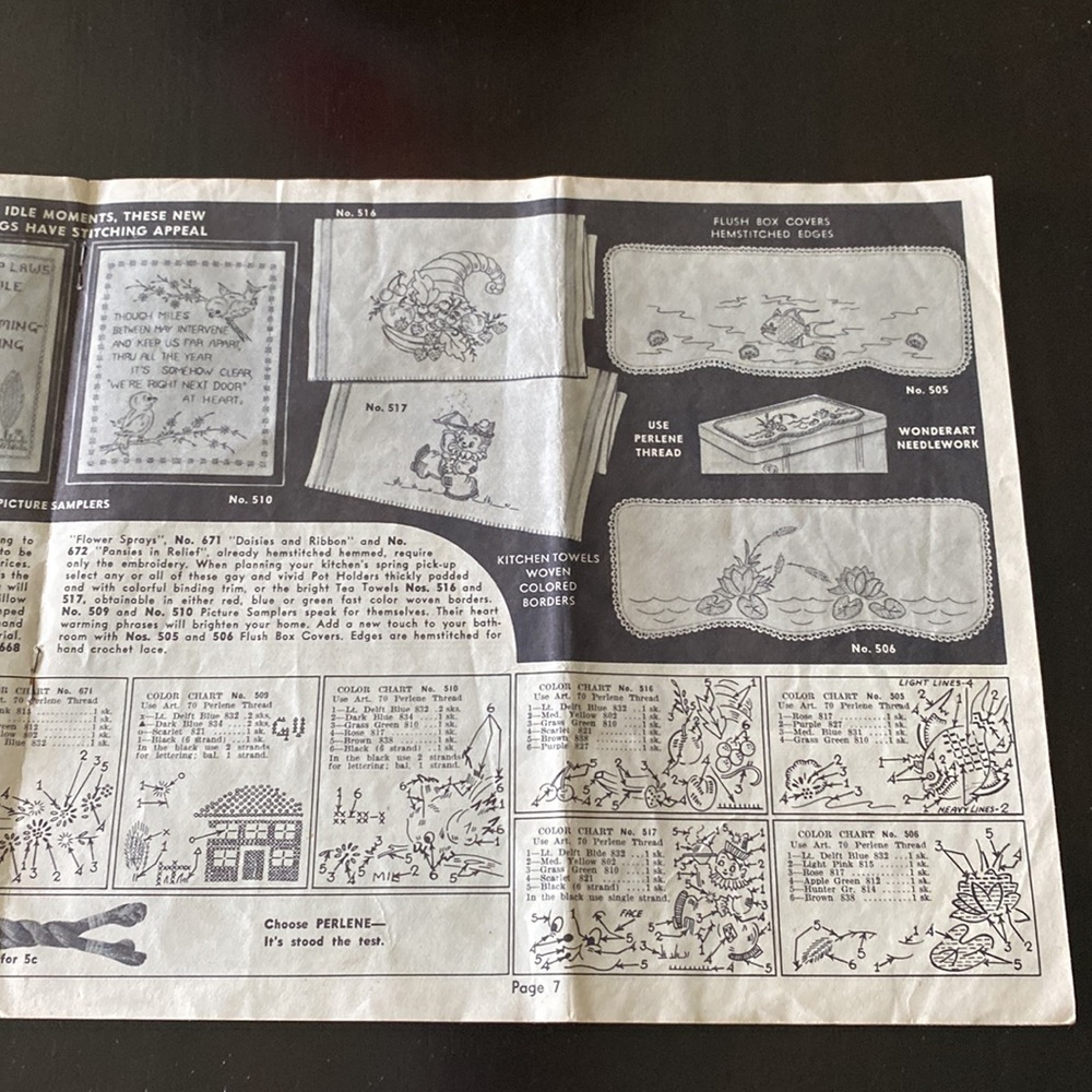 1949 Vintage Kresge Wonder Arts Needlework Booklet! - Picture 6 of 7